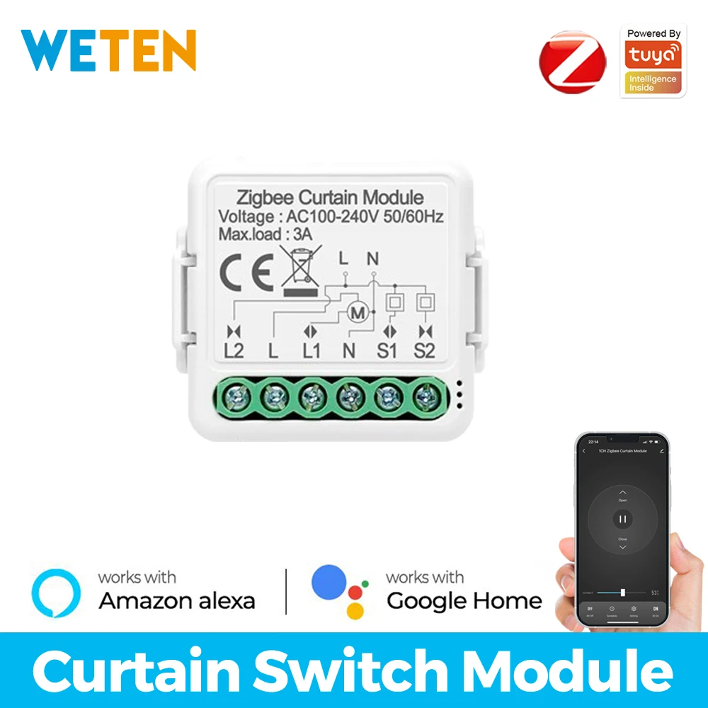 Persianas Inteligentes Módulo ZigBee Para Cortinas Inteligentes