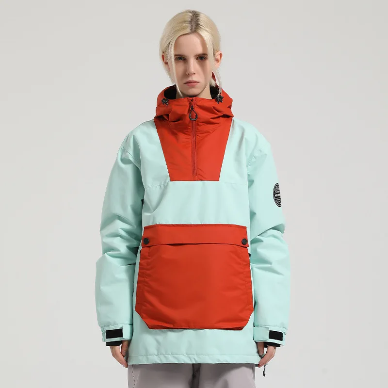 Ski Jackets Gsou Winter Outdoor Men Cargo Snowbording Jackets Waterproof Windproof Snow Clothes Warm Coat Men And Women