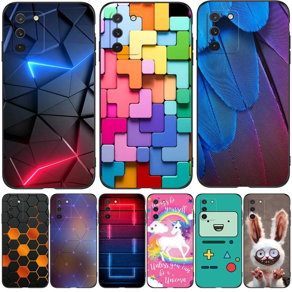 Per Samsung Galaxy S10 Lite Custodia Cover Per Telefono Per Samsung S10 Lite S 10 Lite Sm-G770F Custodia In Tpu Nero Modello Astratto