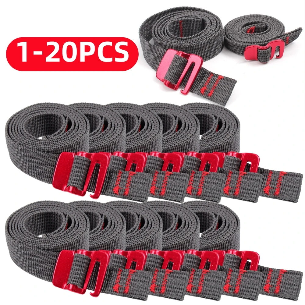 120PCS Hiking Climbing Tension Belts Buckle TieDown Belt Cargo Straps