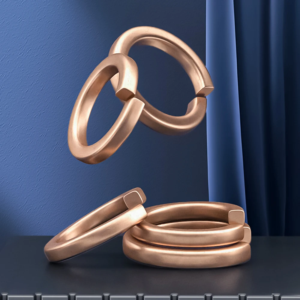 

2/3/5/10/20/30 Pcs Spring Washer M3 M4 M5 M6 M8 M10 M12 Copper Gasket Ring Gaskets Screw Bolt Sealing Spring Washers O Ring Flat