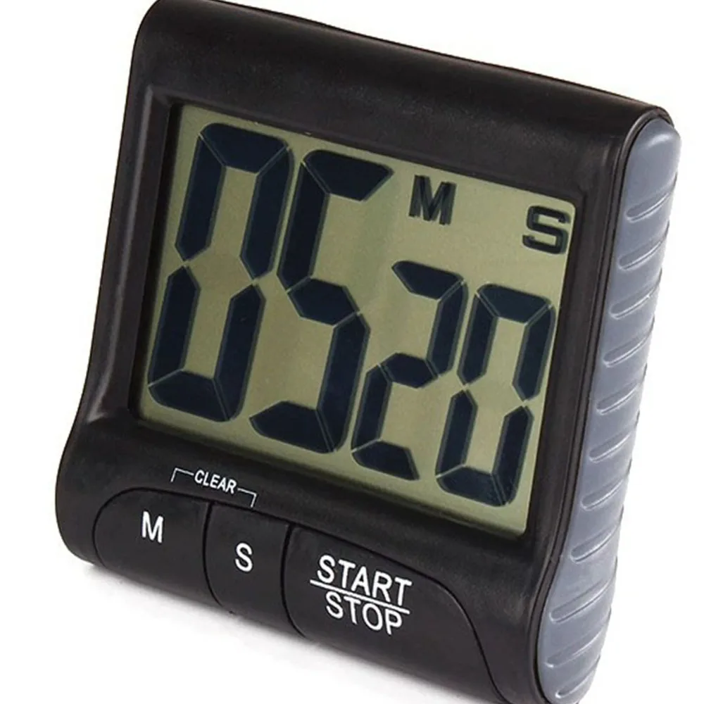 Magnetic Digital Kitchen Timer with Loud Alarm for Cooking, Meetings, and Study Sessions