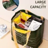 Large-capacity Waterproof Supermarket Grocery Shopping One-shoulder Portable PP Woven Shopping Bag for retail stores，boutique 4