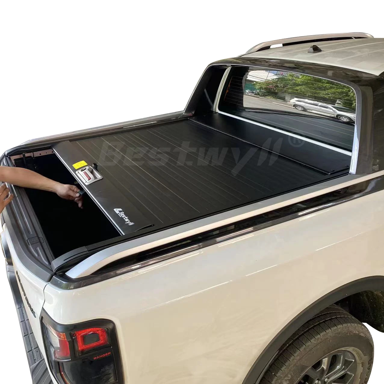 Bestwyll Universal 4 X4 Off Road Alluminio Anti Pick Up Ute Car Truck Bed Cover Pickup Posteriore Sport Oe Roll Bar Per Ford Ranger 2023