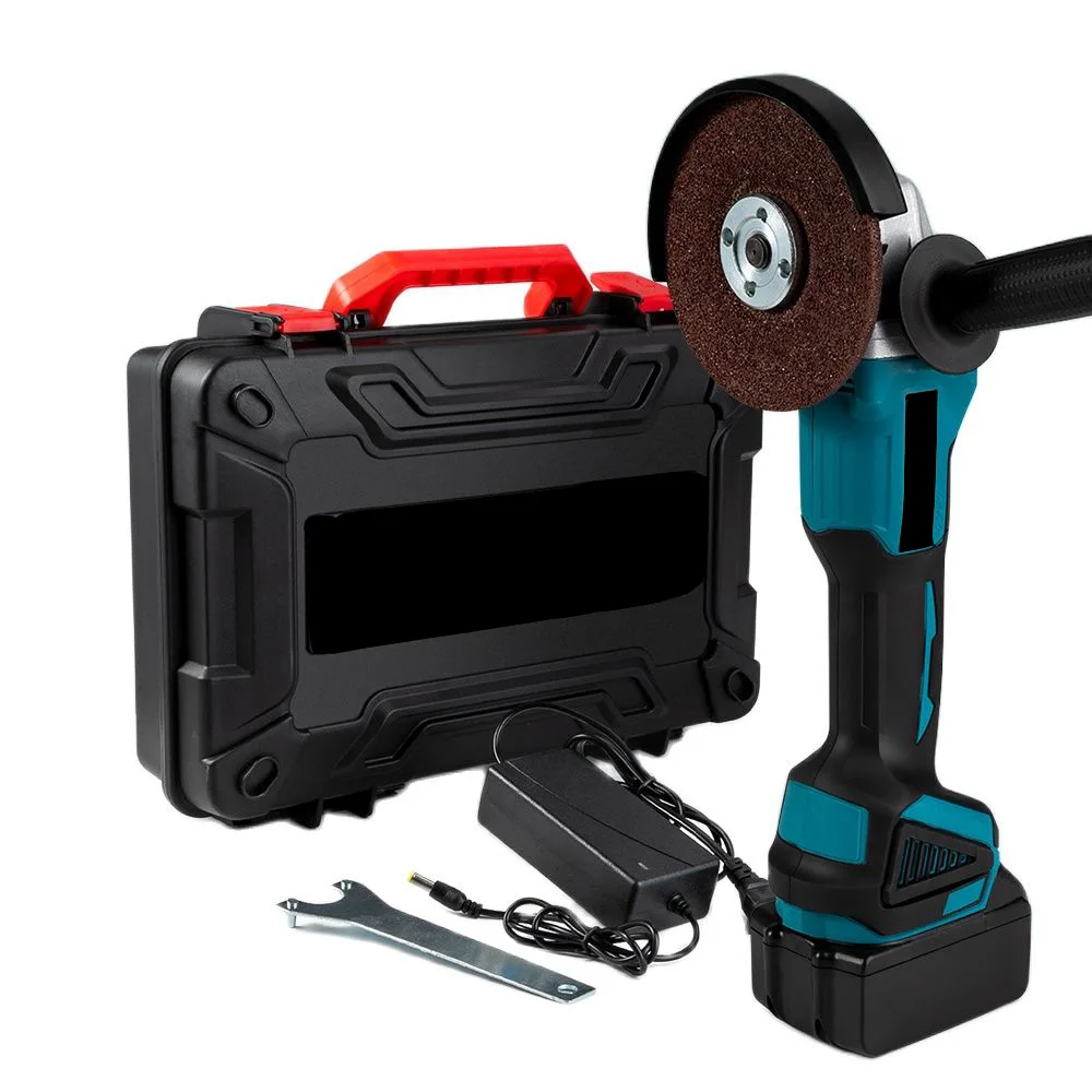 

125mm Brushless Electric Angle Grinder Cordless 3 Speed 800W Woodworking Power Tool With Battery