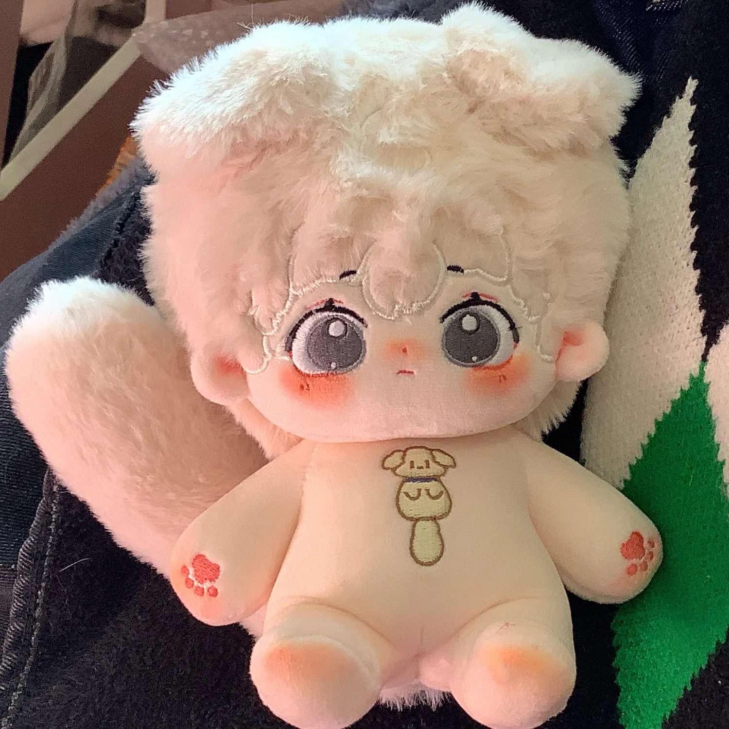 New 20cm Plush Naked Dolls big Tails Cute Stuffed Customization Figure