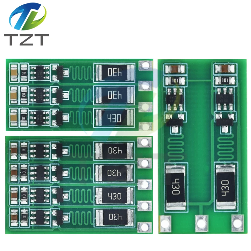 TZT 1/2/5PCS 2S 3S 4S Balance Board 8,4 V 12,6 V 16,8 V 18650 Polymer Li-Ion Lithium Batterie Balancer BMS 100mA Ausgewogene Strom
