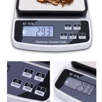 15KG/3KG Electronic Kitchen Scale USB Charge Precision Balance Food Scale Household Coffee Scale Smart Digital Baking Scales 3
