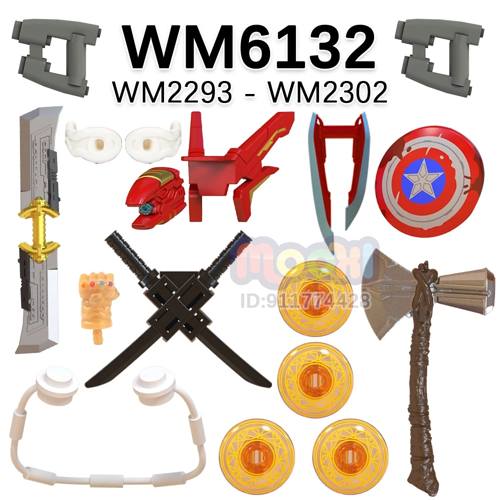 WM 블록 WM6151 액션 피규어와 호환 가능 벽돌 빌딩 블록 부품 어린이를위한 어린이 장난감 WM6146 WM6132 WM6120 WM6119