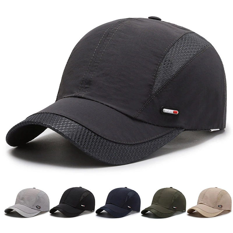 New Spring Summer Men Baseball Caps Male Breathable Mesh Snapback Hats 