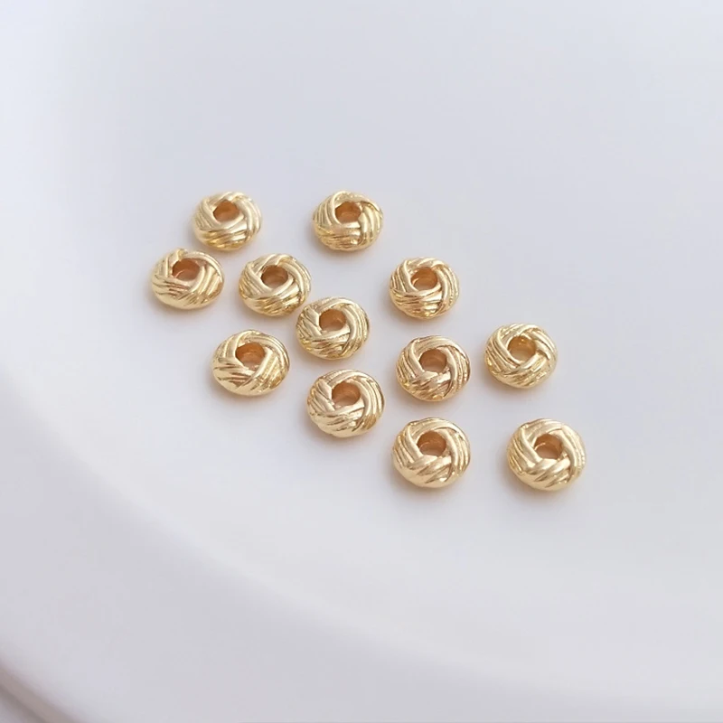 

20 шт., 14K позолоченные бусины