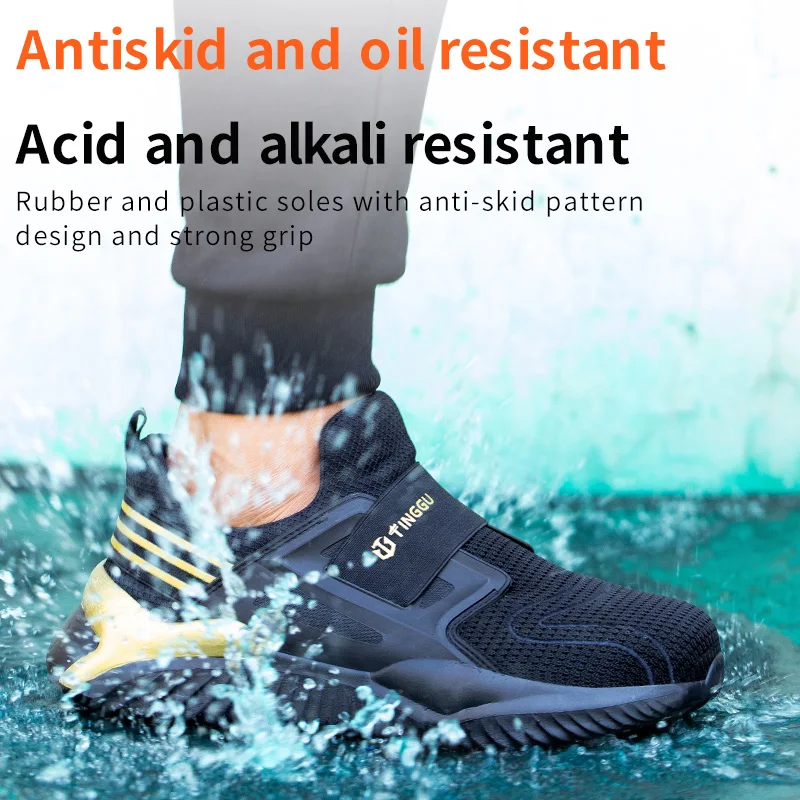 Men Steel Toe Cap Work Safety Shoes Sneakers Lightweight Work Boots Indestructible safety shoes men shoes