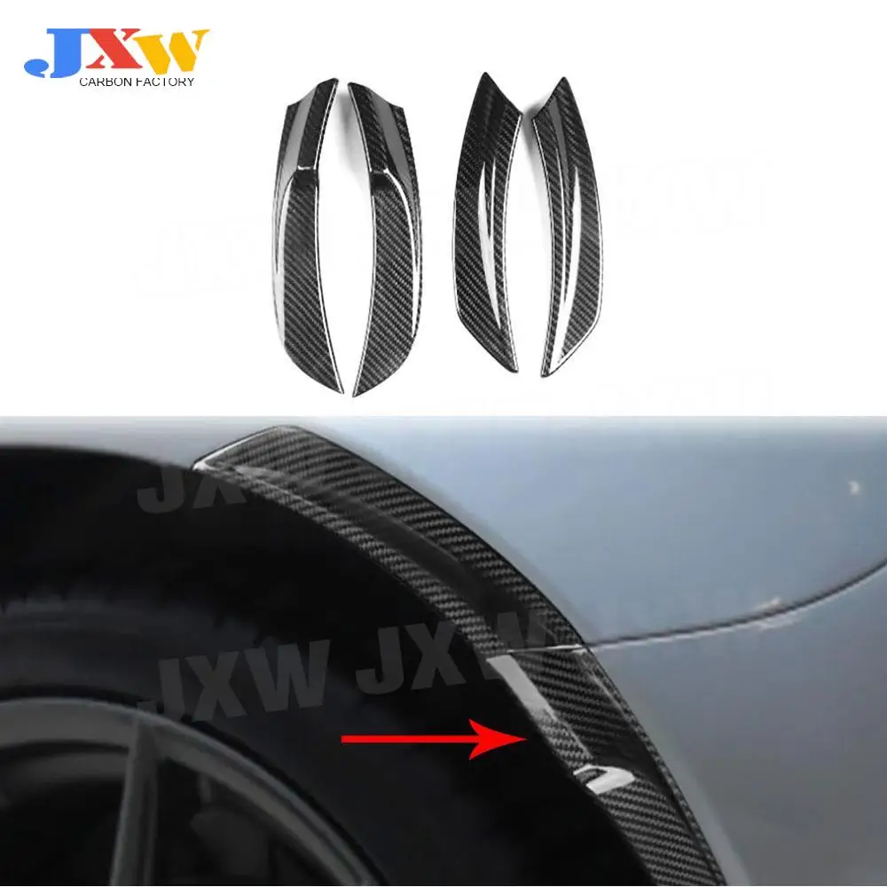 

4PCS Carbon Fiber Wheel Eyebrows Vent Fender Trims For Toyota GR86 Subaru BRZ 2021+ FRP Car Accessories High Quality