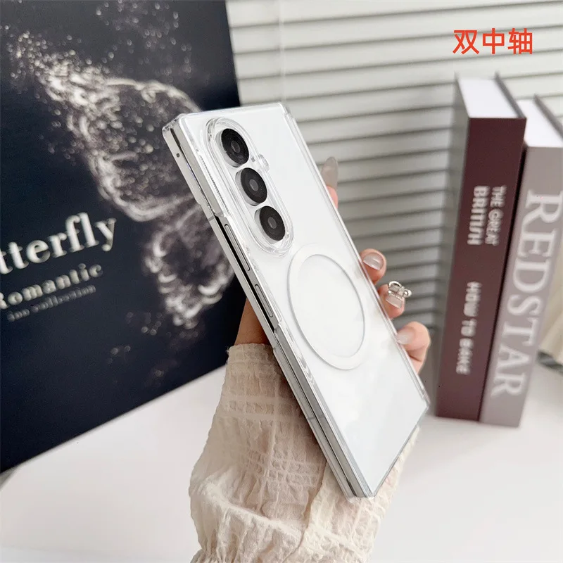 Luxury Frosted Matte Translucent Magnetic Phone Case - Shockproof Protective Cover