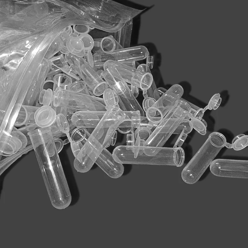 

200Pcs/bag 7ml Scientific Experiment Equipment Centrifuge Tube Empty Sample Storage Container, Round Bottom