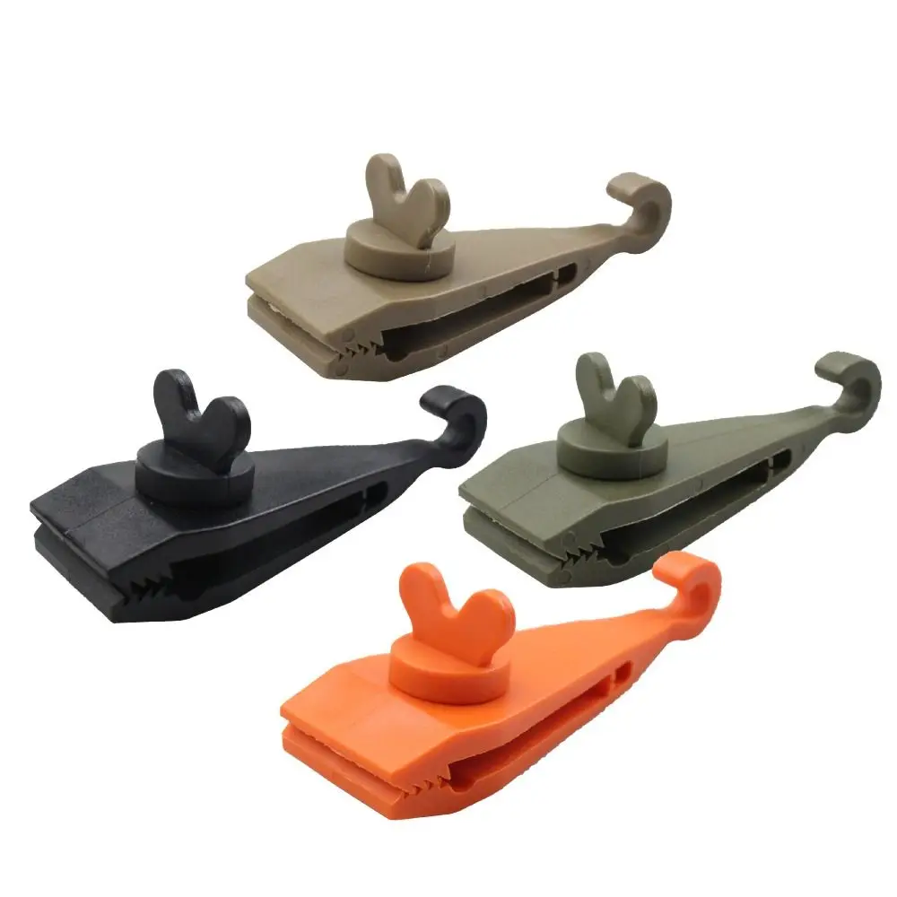 

4Pcs Fasteners Tent Clip Buckle Durable Tighten Tent Hooks Cover Tool Reusable Snap Hangers Canopy