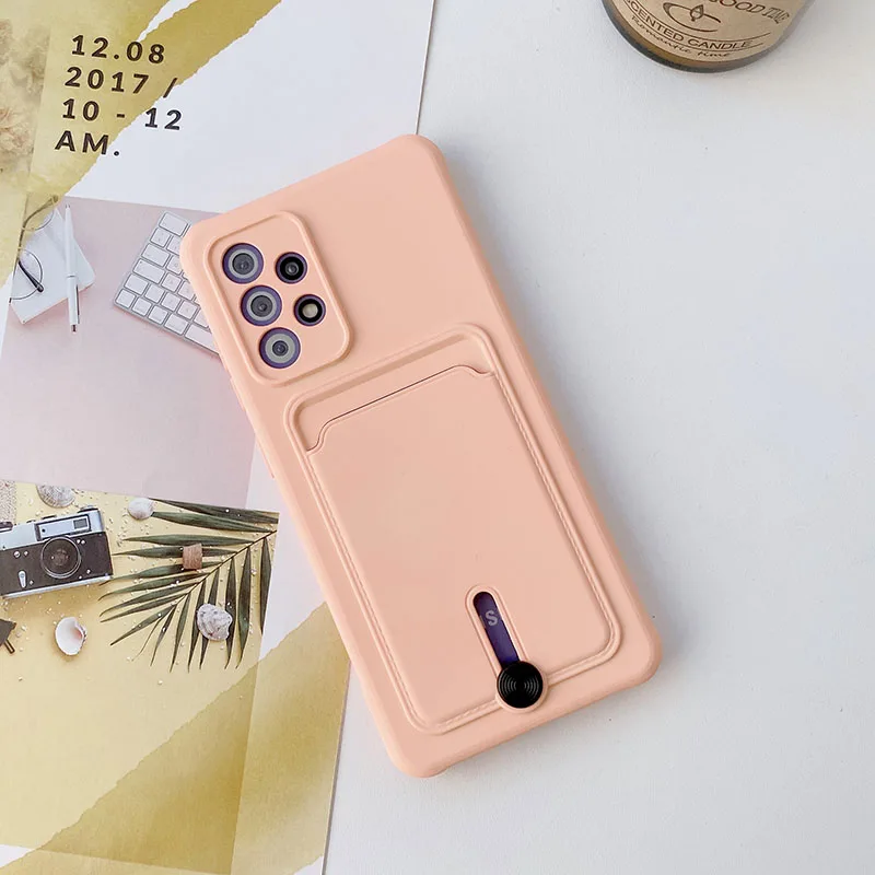 Shockproof Card Slot Wallet Phone Case - Soft Silicone Back Cover