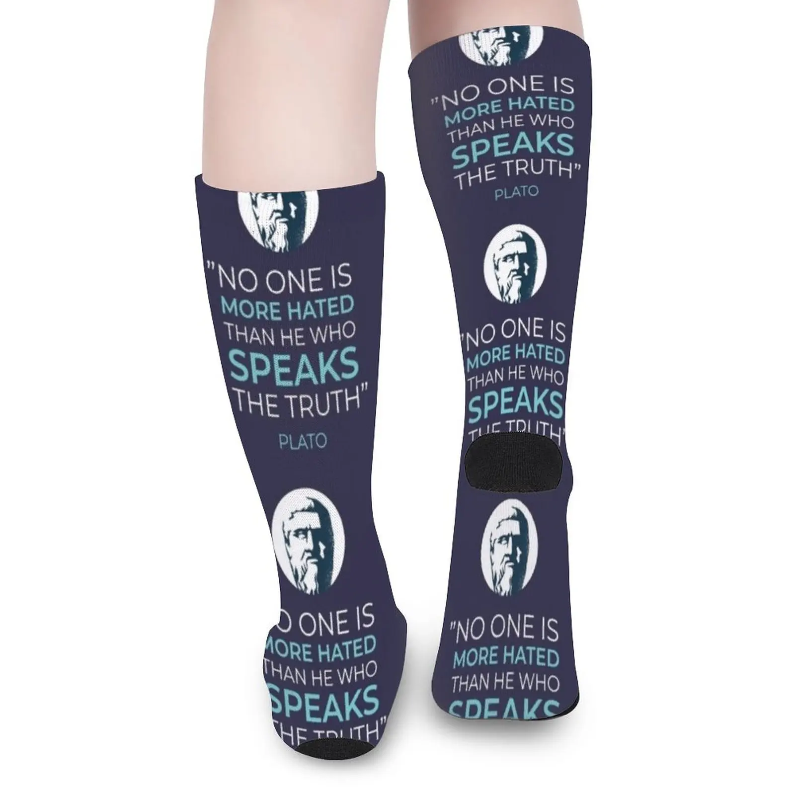 Philosopher, philosophy, Plato quote Socks Running socks man essential Women's socks high Men's soccer sock