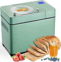 Bread Maker Machine with Dual Heaters, 17-in-1 Bread Machine With Die-Cast Ceramic Pan & Auto Fruit Dispenser, Full Stainless St 1