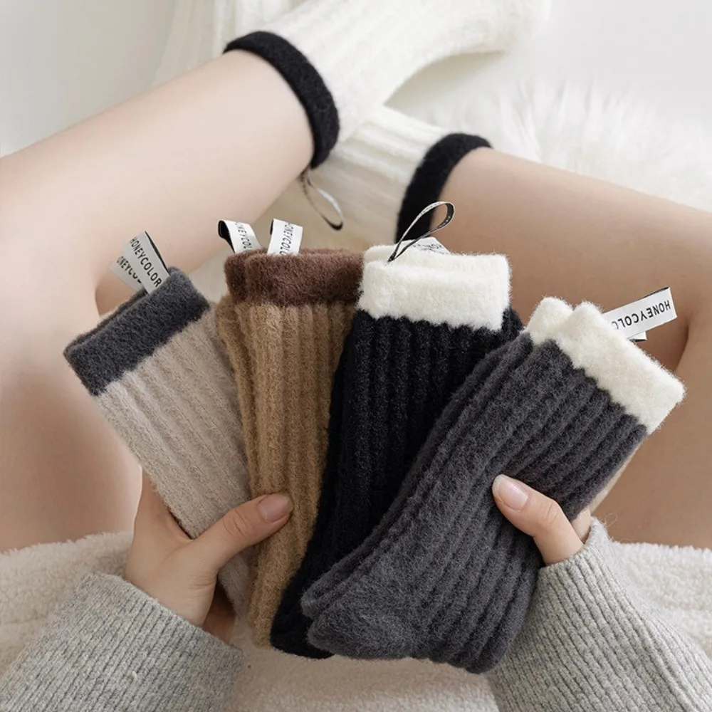 Warm Cashmere Mid Tube Winter Socks for Women