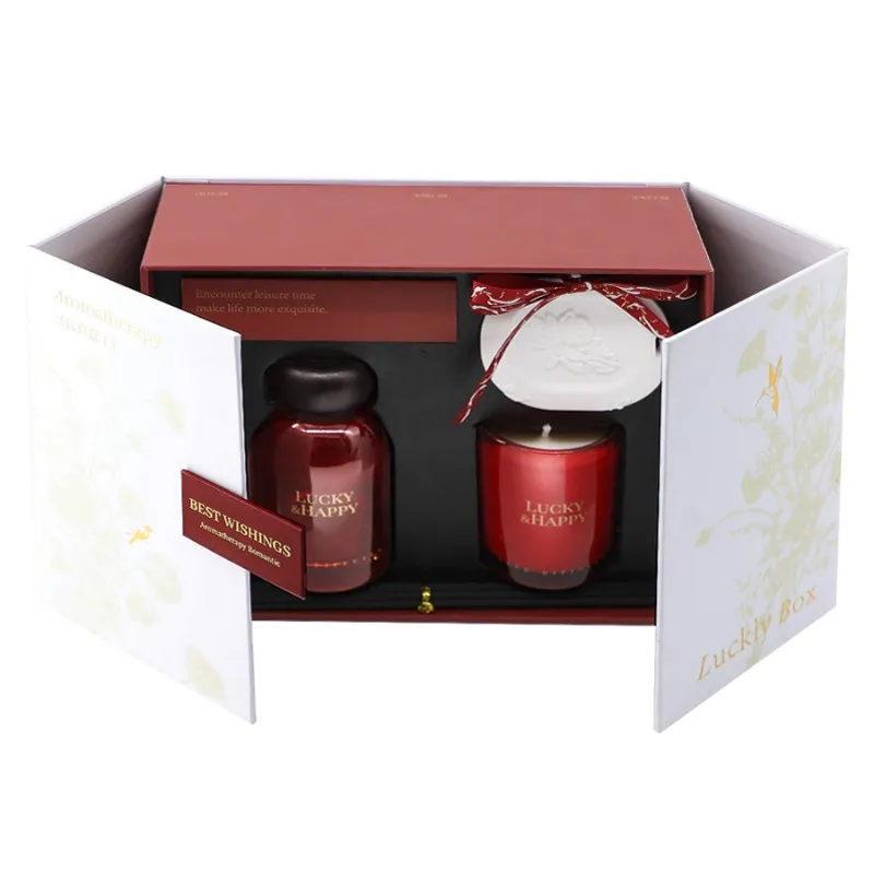 Advanced Atmosphere Aromatherapy Candle Gift Box Set Candle Fire Free Aromatherapy Fragrant Brand Suit