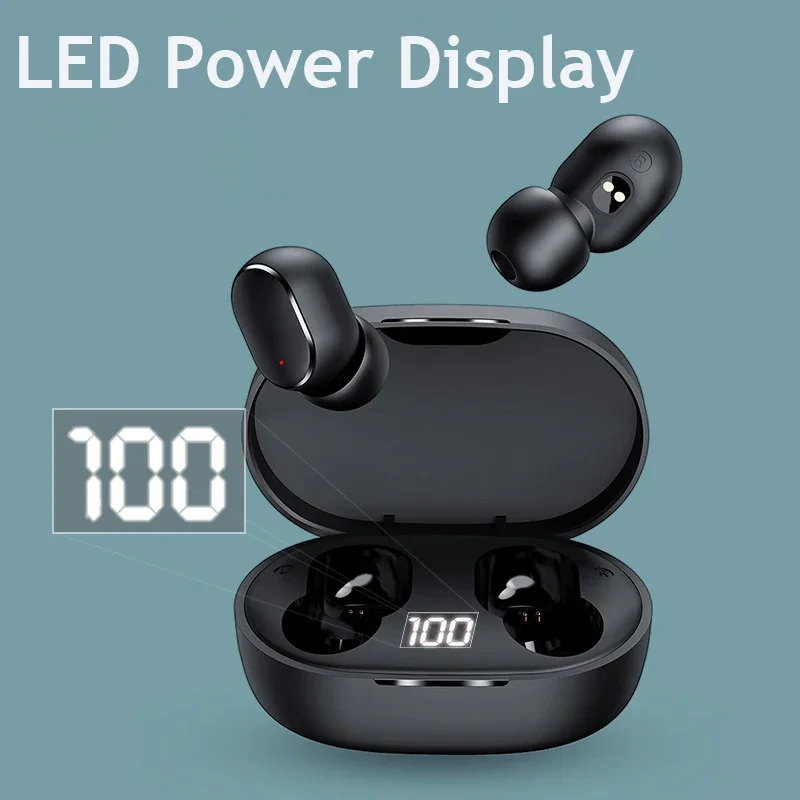 

Wireless Earbuds TWS E6S Bluetooth Earphones Stereo Noise Cancelling Sports Headsets With Microphone fone Headphones In Ear