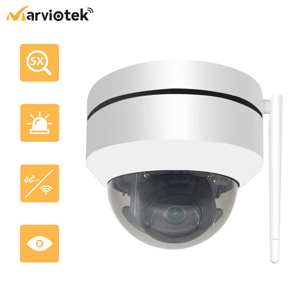 4K 8MP Video Surveillance Cameras With Wifi Camera Camhi 4G LTE IP Camera With Sim Card Slot 5MP 4MM/2.7-13.5MM 5X Optical Zoom