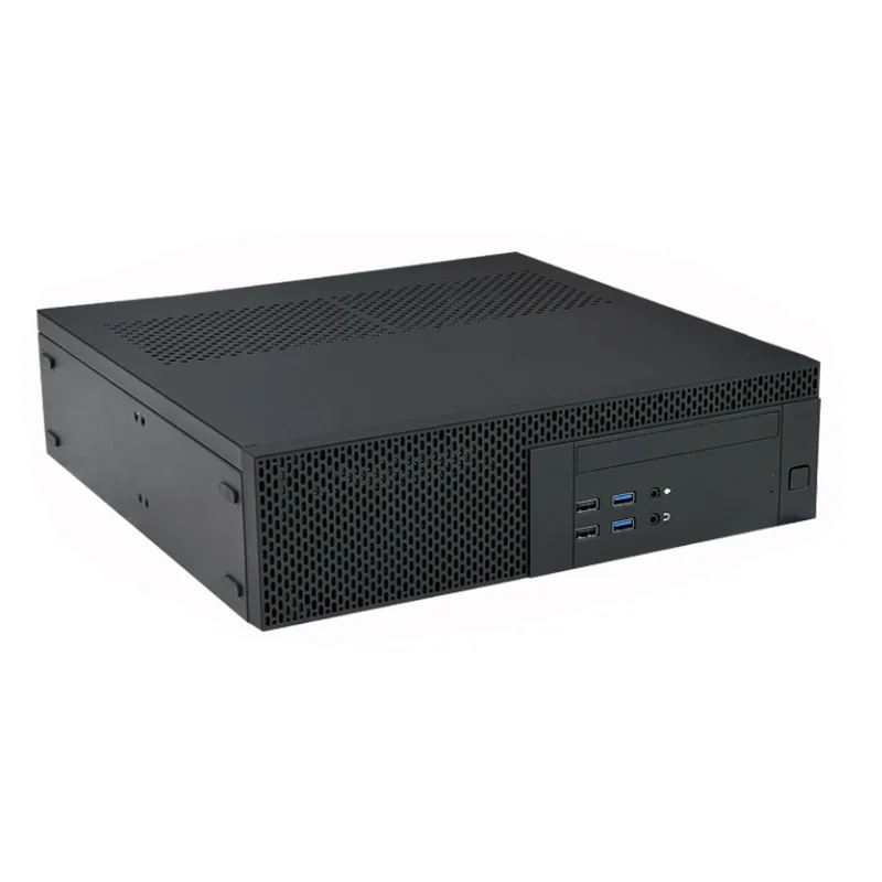 PC Case PC Chassis Computer Chassis Frame Mini ITX Desktop Case Horizontal MATX/ITX Main Board Small 1u Power Supply Half High Graphics Card with Optical Drive HTPC
