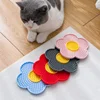 Pet Supplies Cat Licking Pad Sun Flower Shape Silicone Dog Licking Plate Cute Pet Slow Licking Mat dog bowl  cat bowl 2