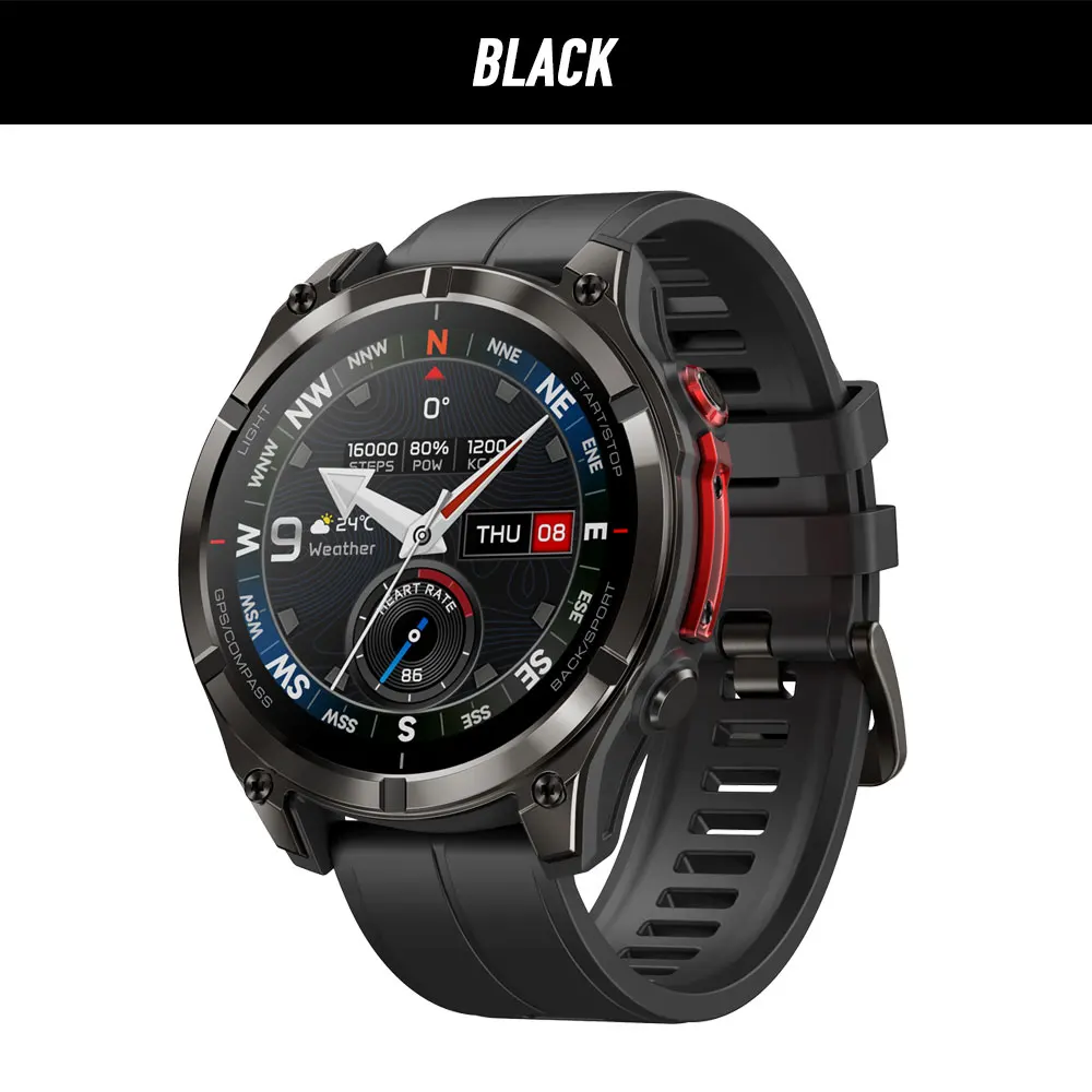 New Zeblaze Stratos 4 Pro GPS Smart Watch 1.43”AMOLED Display Dual Color