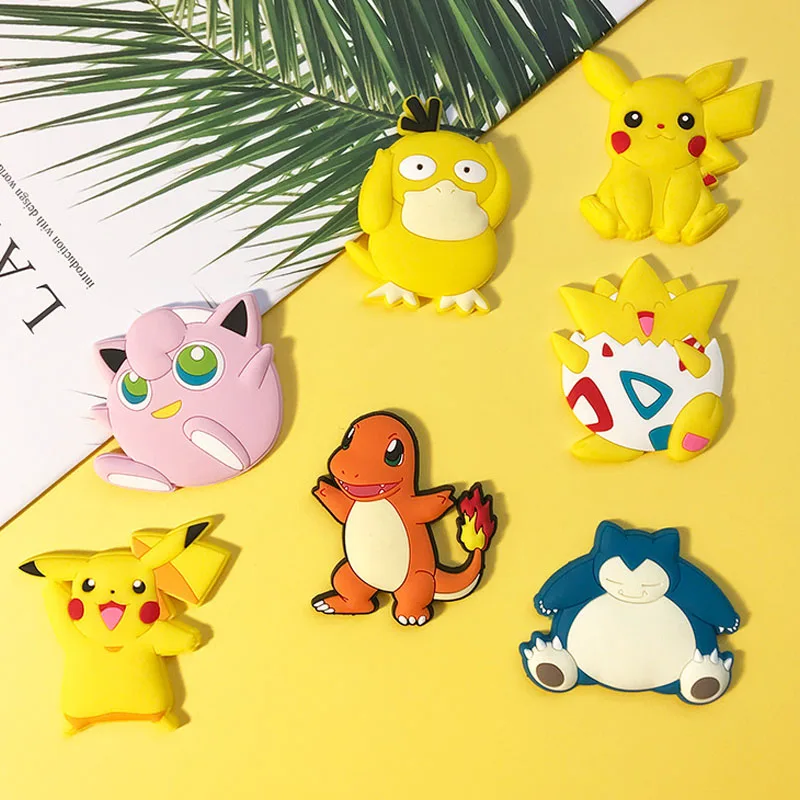 

1pcs Kawaii Pikachu Refrigerator Magnet Brand New Anime Cartoon Silicone Magnetic Attachment Pokémon Epoxy Whiteboard Sticker