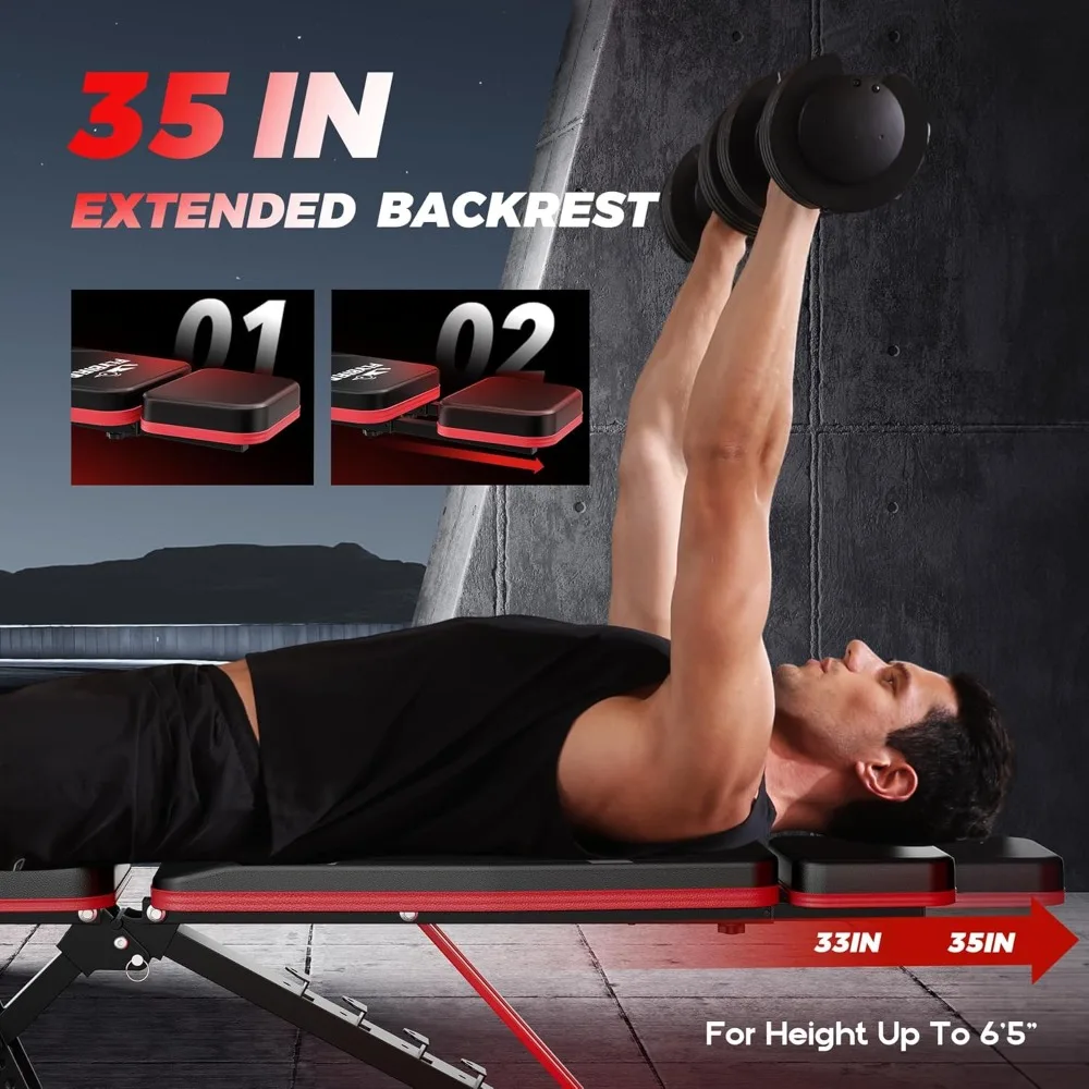 Foldable Adjustable Exercise Bench 2