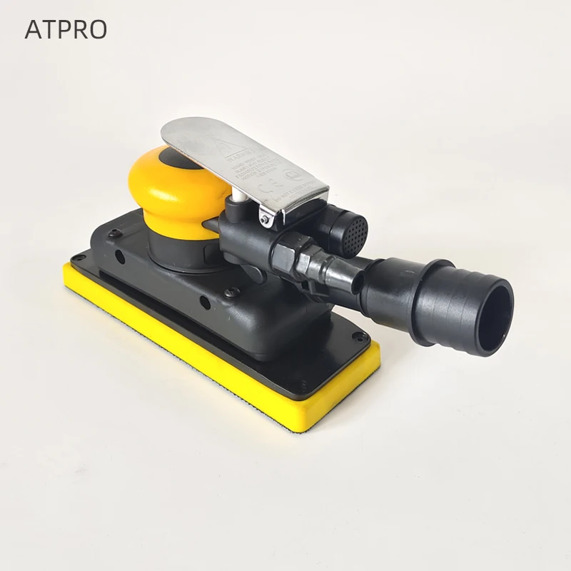 ATPRO Central Dust Collection Pneumatic Square Dry Grinding Machine 70x198mm Automotive Wood Metal Industrial Grinding Machine