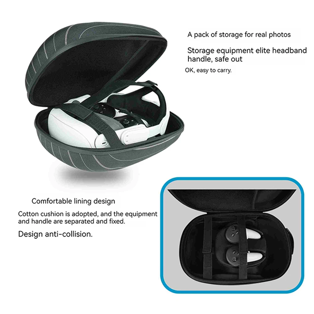 

Портативная Пылезащитная сумка для хранения для Meta Quest 3 EVA вместительная сумка для хранения