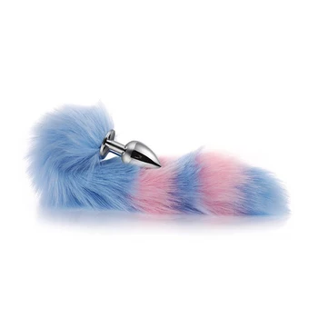 Sexy Fox Metal Butt Plug Tail With Hairpin Kit Tail For Couple Cosplay 2