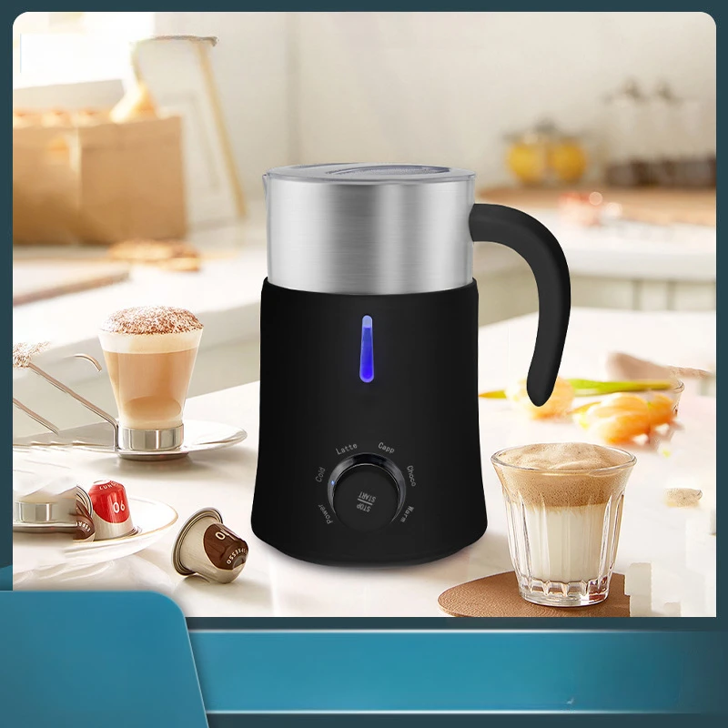 Household heating cold beating milk frother, electric milk frother, silent coffee milk frother kitchen accessories 2