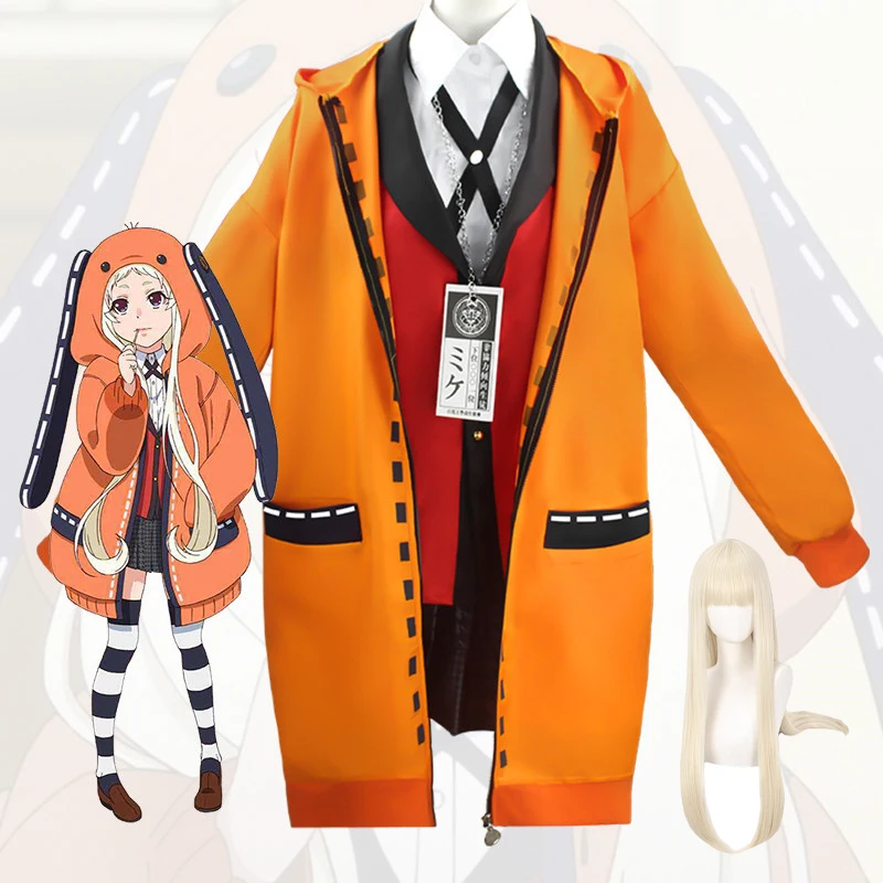 

Kakegurui Saotome Meari Jabami Yumeko Compulsive Gambler Yomoduki Runa Cosplay Costume Adult Anime School Girls Uniform