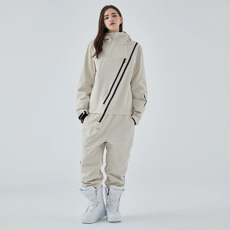 Winter New One-Piece Ski Suit Women Men Outdoor Sport Snowboard Jacket Jumpsuits windproof Waterproof Ski Set Warm Clothing
