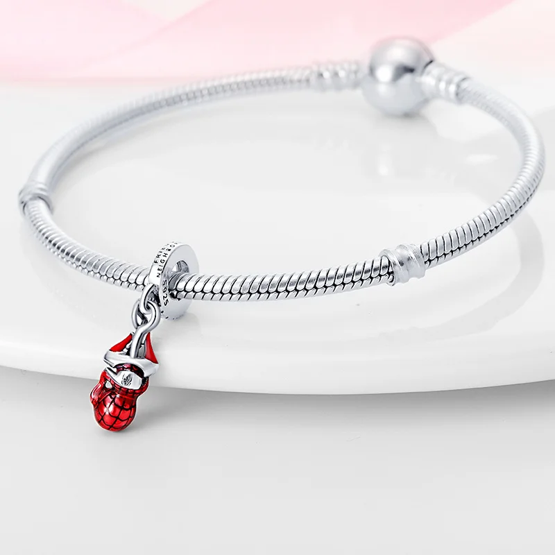 Spiderman Silver Charm Bead 2