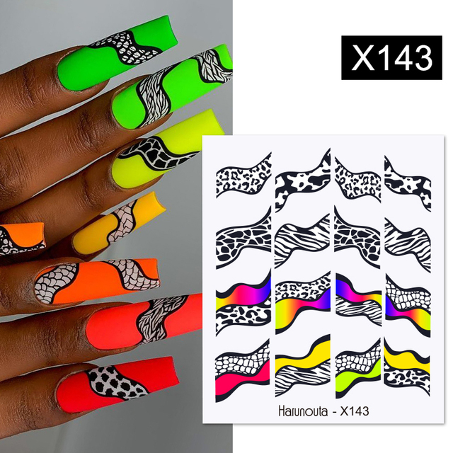 Transfer Nail Stickers Charms Spring Summer Water Sticker For Nails Sliders Flower Leaf Image Tattoo Decal Decoration