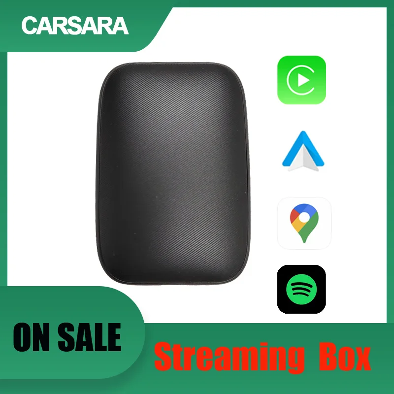 2023 NEW Streaming Box Wired to Wireless CarPlay Adapter Android auto