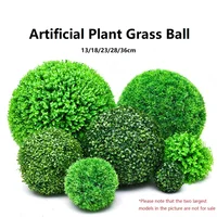 13/18/23/28/36cm Artificial Plants Green Grass Ball Simulated Plants Decor Ball for Outdoor Courtyard Garden Decoration Props 1
