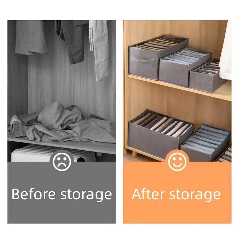 Description Picture 5 of itemClosets Clothes Organizer Pants Jeans Storage Box Cabinet Organizer Drawers Underwear Socks T-Shirt Wardrobe Storage Organizers
