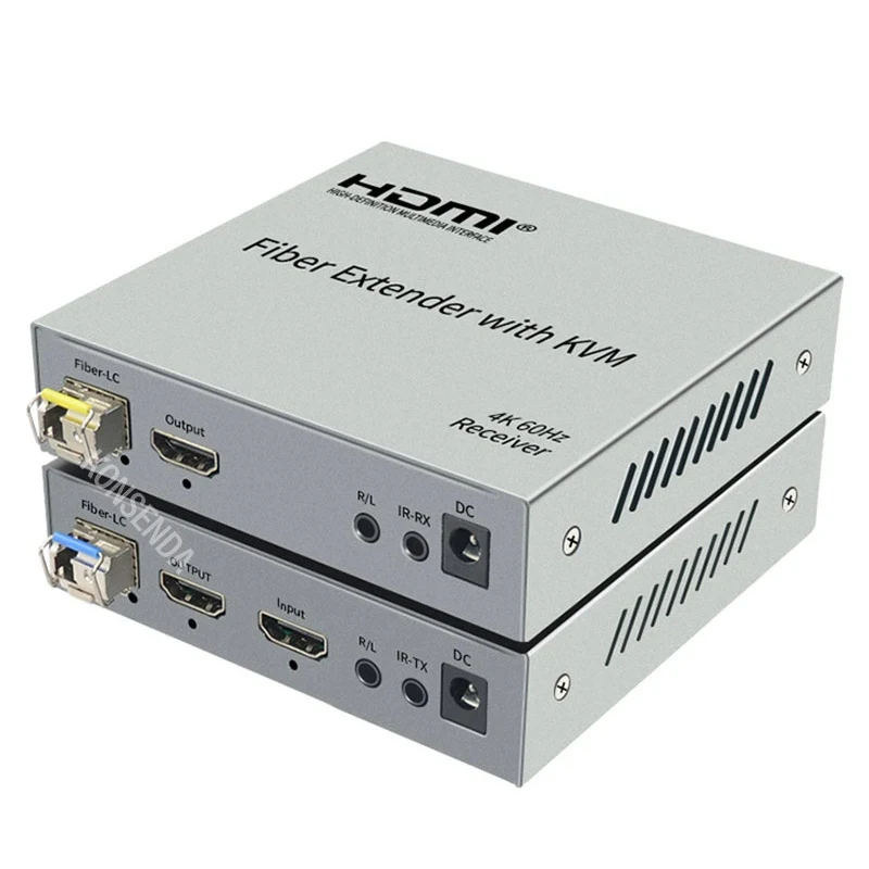 HDMI KVM  ͽٴ, LC  ̺, HDMI- Ʈù  ͽٴ, Ű 콺 , 20km, 4K, 60Hz