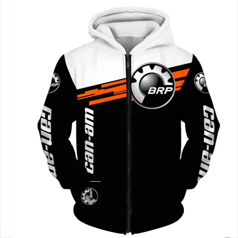2024 Can-am Motorcycle Racing 3D Print Hoodies Long-sleeved Sweatshirt Outdoor Casual Pullover Hip-hop Streetwear Men Clothing