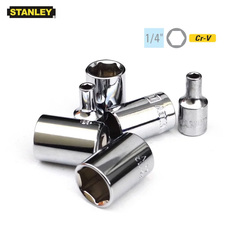 

Stanley 1-Piece 6PT 1/4 drive metric hex socket 3.5mm 4mm 4.5mm 5mm 5.5mm 6mm 7mm 8mm 9mm 10mm 11mm to 14mm socket wrench tools