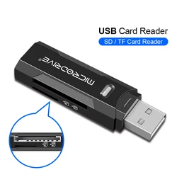 Premium High - Speed Mini SD Card - Class 10 Memory Card with USB Flash Drive Functionality, Multiple Storage Capacities Available - 2 IN 1 Card Reader