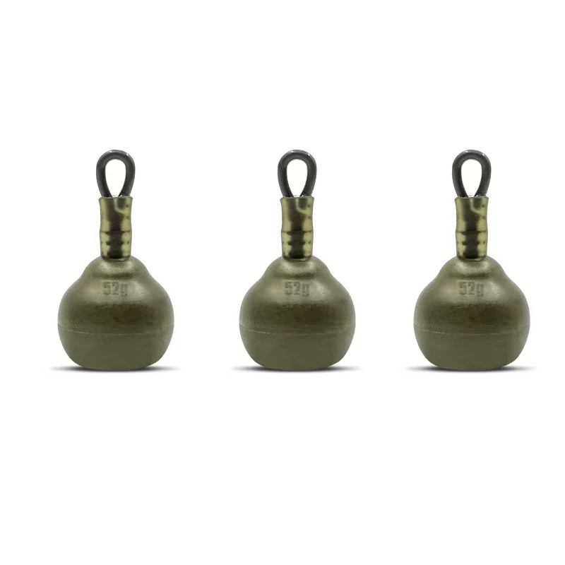 3 plombs pêche pour carpe - Accessoires de pêche poids adaptés pêche à la carpe