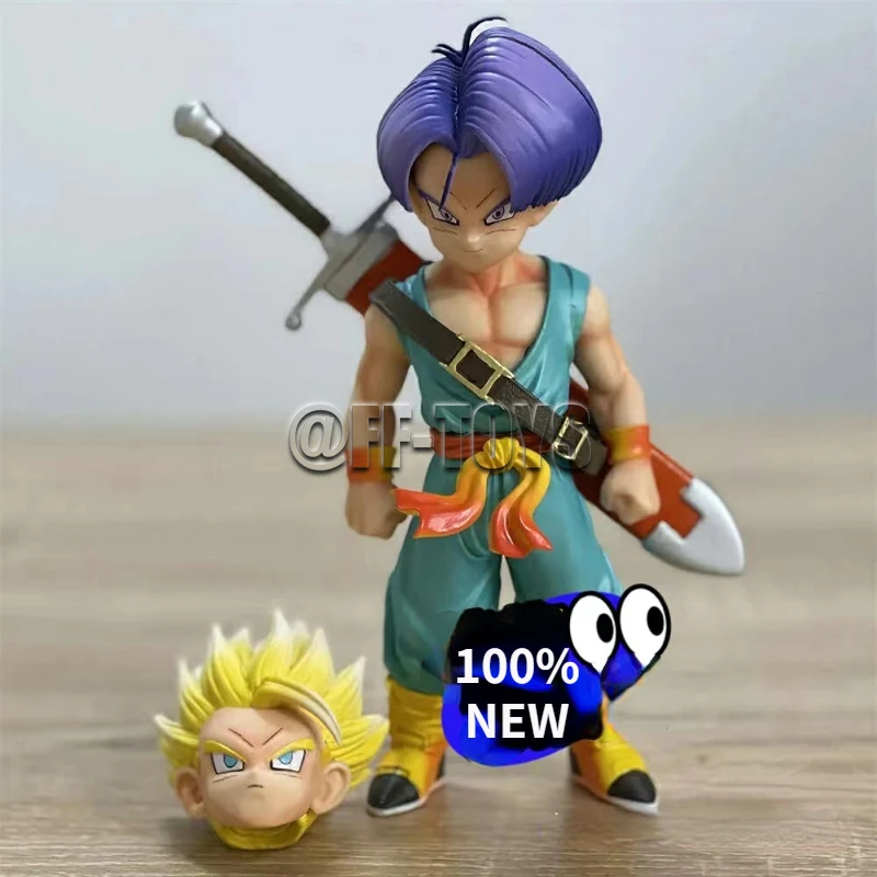 Action Figure Anime Dragon Ball Trunks Figura Super Saiyan Brinquedo  Periférico Clássico De Desenho Animado - Escorrega o Preço