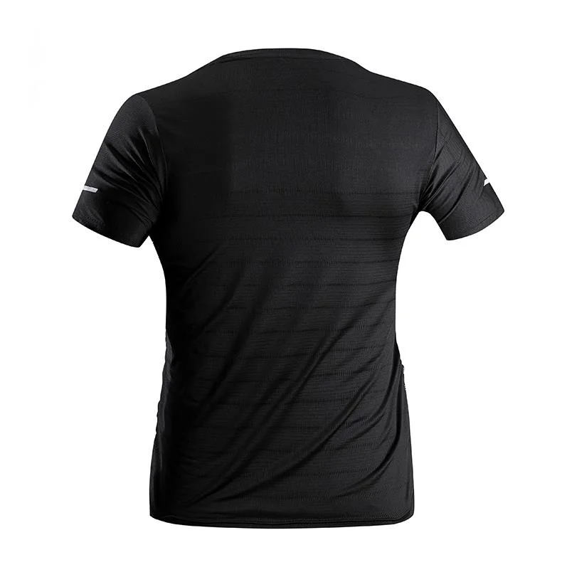 Ice sensitive elastic top 2024 summer new ice silk outdoor sports fitness short sleeved T-shirt_voghion.com